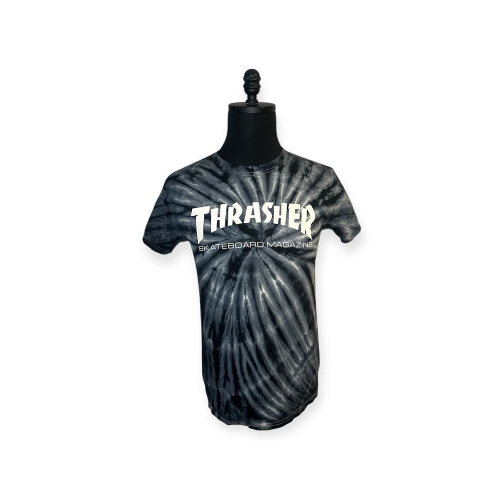 THRASHER Skateboard Magazine Licensed Tie-Dyed Logo T-Shirt